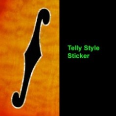 Sticker guitare ouie Telly