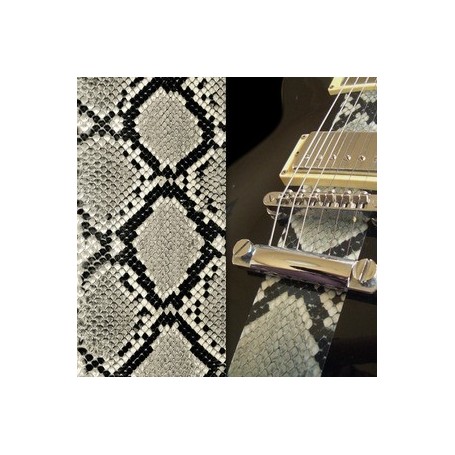 Sticker guitare texture serpent gris