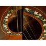 Sticker guitare rosace fleurs acoustique