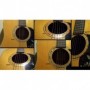 Sticker guitare rosace decoupe jaune abalone