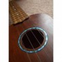 Sticker guitare ukulele rosace bleu abalone soprano