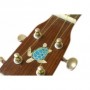 Sticker guitare ukulele tortue nature