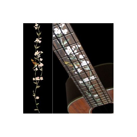 Sticker guitare ukulele vegetal hummingbird concert