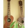 Sticker guitare ukulele vegetal blanc abalone tenor