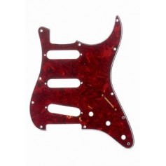 Stratocaster Pickguard SSS US 3 plis rouge tortoise