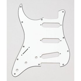 Plaque 3 micros simples Stratocaster® US vieux blanc gaucher