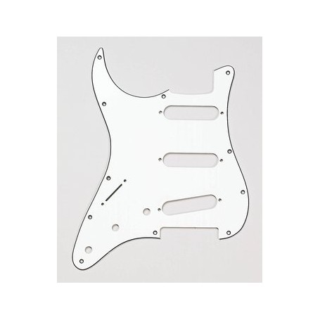 Plaque 3 micros simples Stratocaster® US vieux blanc gaucher