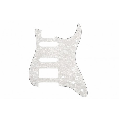 Stratocaster Pickguard HSS US 3 plis blanc pearl