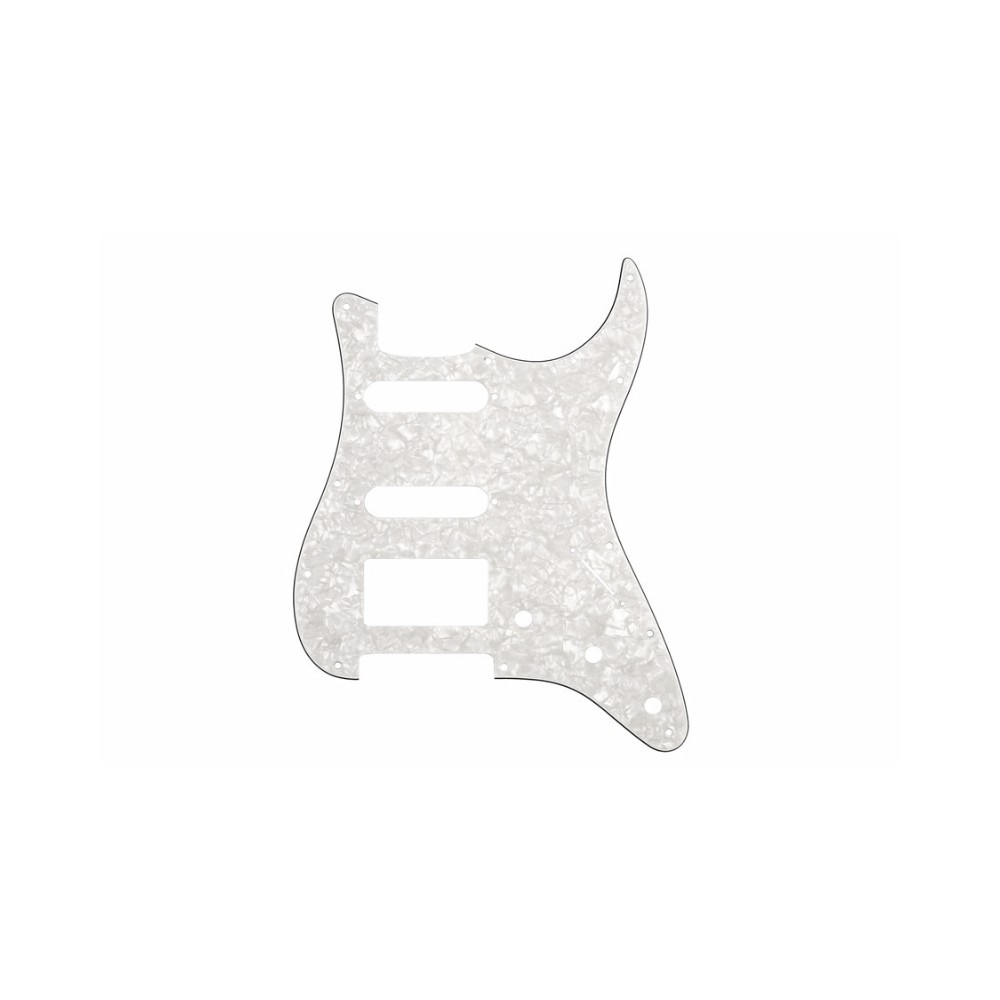 Stratocaster Pickguard HSS US 3 plis blanc pearl