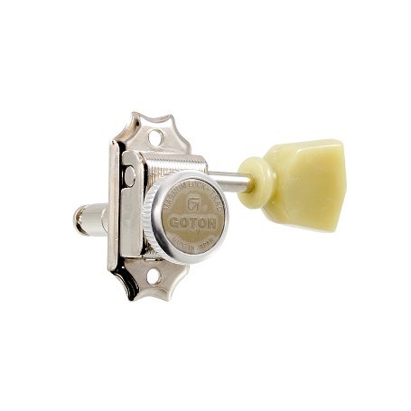 Mécaniques à blocage Gotoh SD90 3x3 vintage tulipe Lespaul® nickel