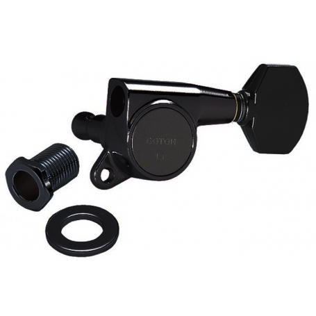 Mécaniques guitare Gotoh 6 en ligne SG381 noir