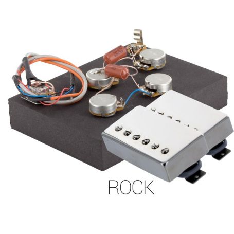 Pack électronique copie LesPaul 6 positions - Micros Rock chrome