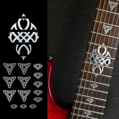 Sticker triangle celtique métal touche guitare