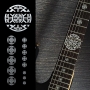 Sticker croix celtique métal touche guitare