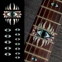 Sticker guitare touche oeil mystique