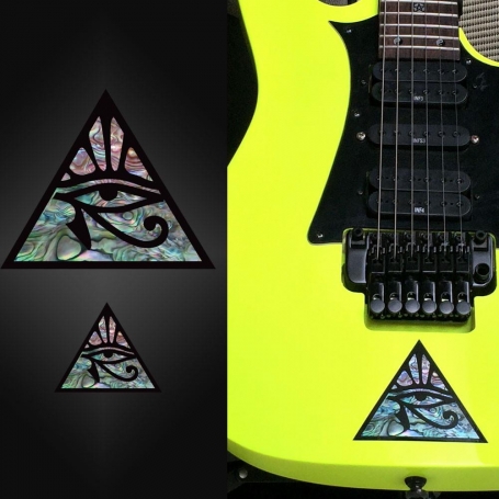 Sticker guitare corps oeil pyramide - grand et petit