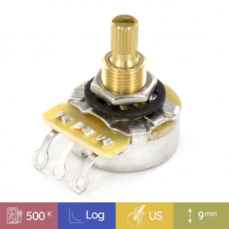 Potentiomètre guitare US CTS 500k log