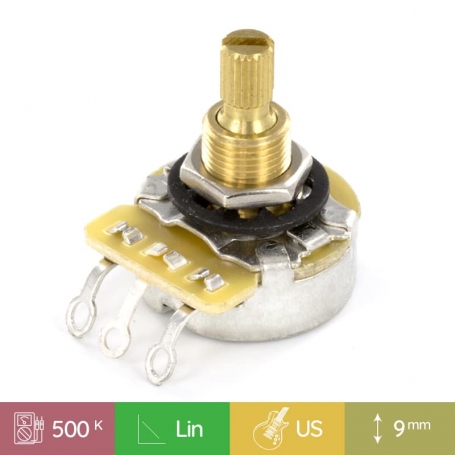 Potentiomètre guitare US CTS 500k lin