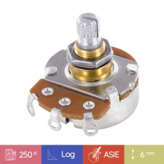 Potentiomètre guitare métrique court Stratocaster® 250k log