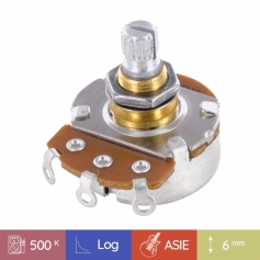 Potentiomètre guitare métrique court Stratocaster® 500k log