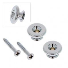 2 attaches courroie Gotoh large 17mm nickel