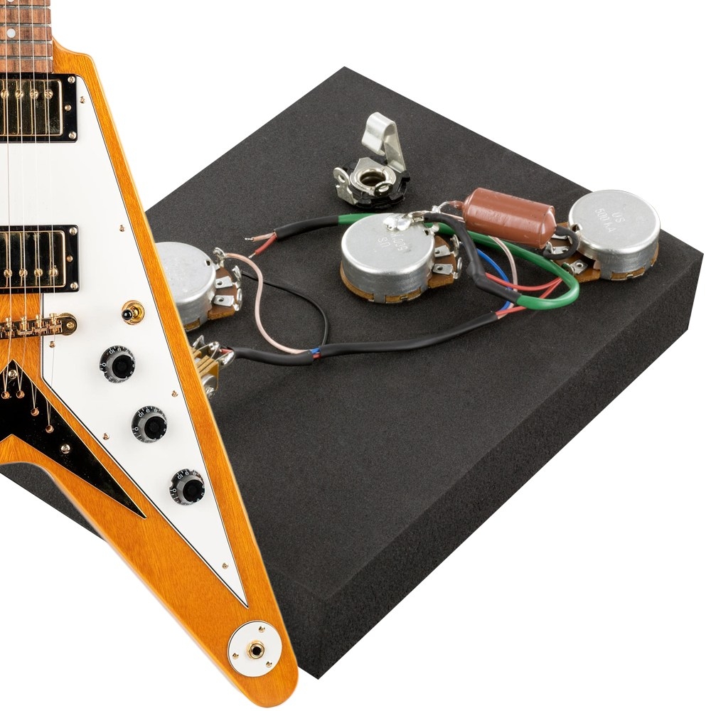 Fil câblage guitare Mogami® 4 conducteurs + masse gris