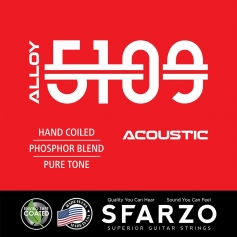 Cordes guitare acoustique Sfarzo Alloy 5109 10-48