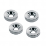 4 inserts pour fixation manche chrome 15mm