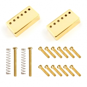 Pack capots et vis plots dorés pour micros humbucker GnB