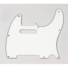 Pickguard Telecaster US 3-ply 8 trous vieux blanc