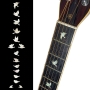 Sticker guitare touche colombe blanc pearl