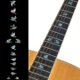 Sticker guitare touche colombe abalone mix