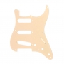 Stratocaster Pickguard SSS 1 pli crème