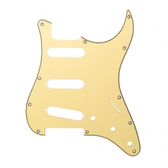 Pickguard Stratocaster US 11 trous 3 ply vieux crème