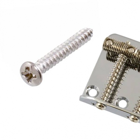 Lot 5 vis fixation cordier guitare fines chrome