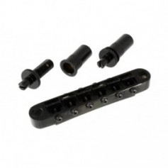 Chevalet tune-O-matic gros inserts Gotoh® noir