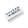 Capot humbucker silver nickel 6 trous 49,2mm chrome