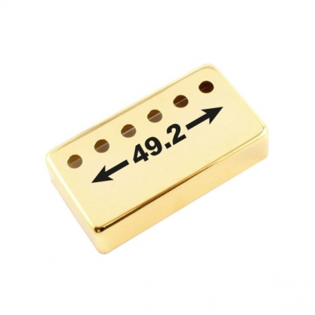 Capot humbucker silver nickel 6 trous 49,2mm gold