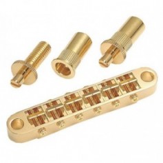 Chevalet tune-O-matic gros inserts Gotoh® doré