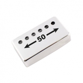 Capot humbucker silver nickel 6 trous nickel 50mm