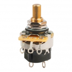 Potentiomètre push pull CTS SPST 250k log tête lisse