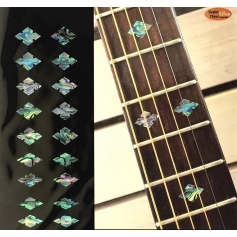 Sticker guitare touche diamant abalone mix