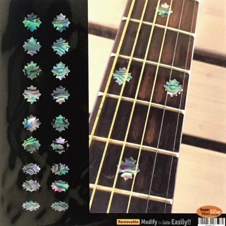 Sticker guitare touche flocon abalone mix