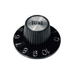 Bouton chapeau sorcière tone black/chrome métrique