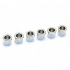 6 Ferrules cordes traversantes 8mm chrome