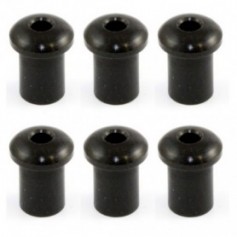 6 ferrules de table 5mm noir
