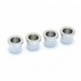 4 ferrules basse cordes traversantes 10mm chrome