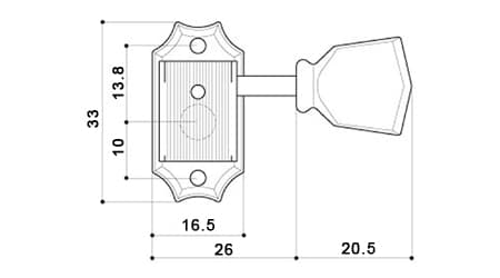 Mécaniques Gotoh SD90 MGT tulipe à blocage